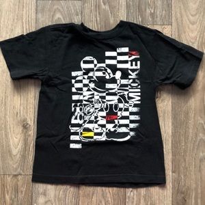 KIDS DISNEY MICKEY MOUSE ABSTRACT Tee Sz 4 XS